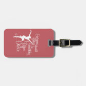 私は私を踊ります信じます ラゲッジタグ (正面横)