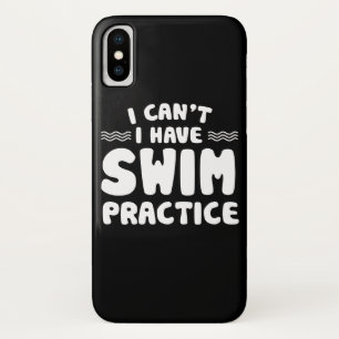 私は私を過します水泳の練習の泳ぐ人の生命を傾けます iPhone X ケース