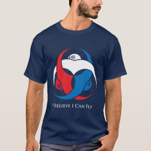私は私を飛んでもいいです信じます(色) Tシャツ