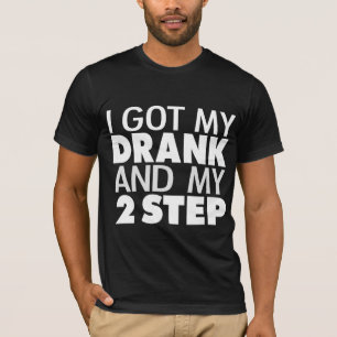 私は私を飲みました私の2つのステップグラフィックのティー得、 Tシャツ