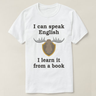 私は私学びます本からのそれを英語を話してもいいです Tシャツ