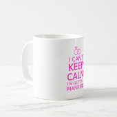 私は私結婚しています平静を保つことができません コーヒーマグカップ (正面左)