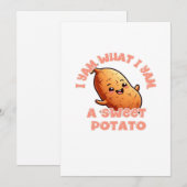 私は私自身のままのサツマイモ ウォームコージートーン シーズンカード (正面/裏面)