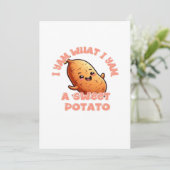 私は私自身のままのサツマイモ ウォーム コージー トーン シーズンカード (スタンド正面)