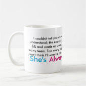 私は私達が親友なぜであるか言うことができませんでした。 … コーヒーマグカップ (左)