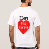 私は私達の兵士か軍隊を愛します Tシャツ (裏面)