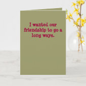 私は私達の友情に長い方法行ってほしかったでした カード (黄色い花)