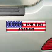 私は私達の祝歌を意味します バンパーステッカー (車上)