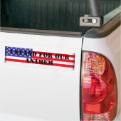 私は私達の祝歌を意味します バンパーステッカー (トラック上)