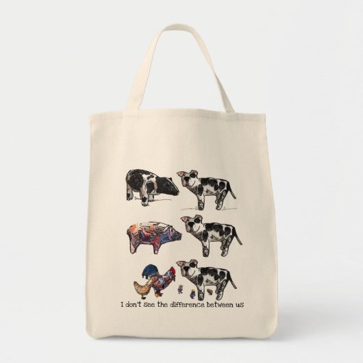 私は私達間の相違を見ません トートバッグ (正面)