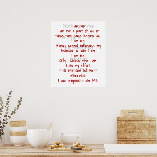 私は私 ポスター (キッチン)