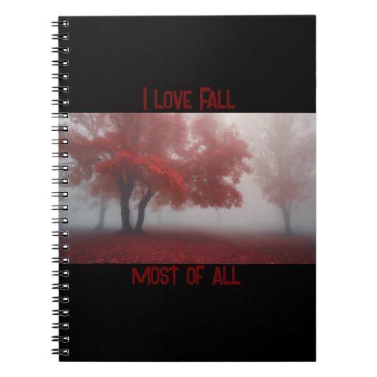 私は秋が大好き ノートブック (正面)
