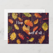 私は秋が大好き ポストカード (正面/裏面)