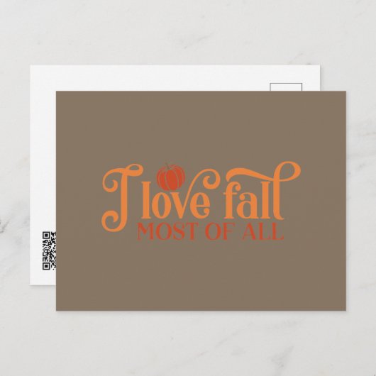 私は秋が大好き ポストカード (正面/裏面)