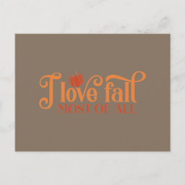 私は秋が大好き ポストカード