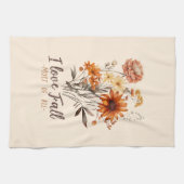 私は秋が大好き – 紅葉 キッチンタオル (横)