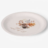 私は秋が大好き – 離れ葉葉 ペーパープレート (アングル)