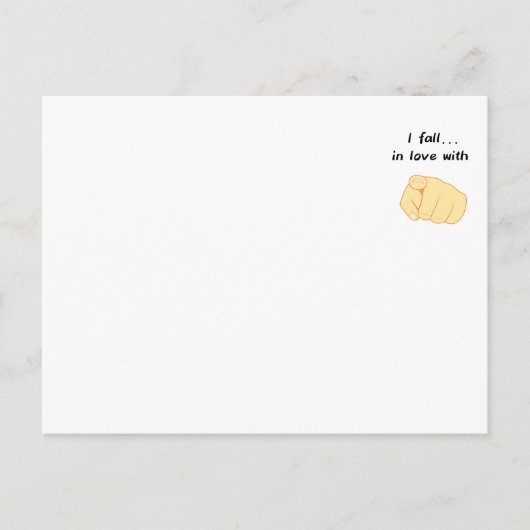 私は秋に恋をする ポストカード (正面)