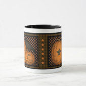 私は秋のカボチャカラスのマグを愛します マグカップ (中央)