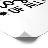 私は秋のクラシックTシャツが大好き ポスター (角)