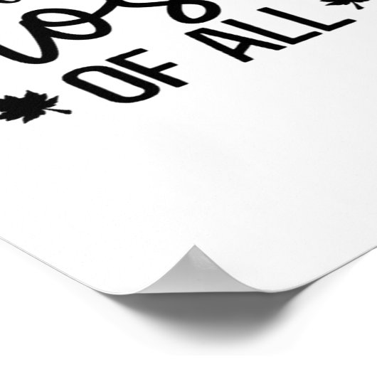 私は秋のクラシックTシャツが大好き ポスター (角)