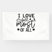 私は秋のクラシックTシャツが大好き 横断幕 (横)