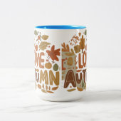 私は秋の二音マグカップが大好き ツートーンマグカップ (中央)