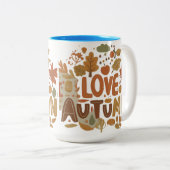 私は秋の二音マグカップが大好き ツートーンマグカップ (正面右)