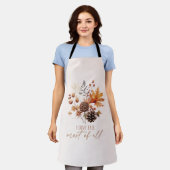 私は秋の葉の葉大半が好き エプロン (着用した状態)