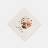 私は秋の葉の葉大半が好き スタンダードカクテルナプキン (角)