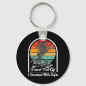 私は秋の馬好きでマウントを解除しない キーホルダー (正面)