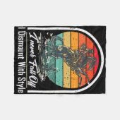 私は秋の馬好きでマウントを解除しない フリースブランケット (正面(横))