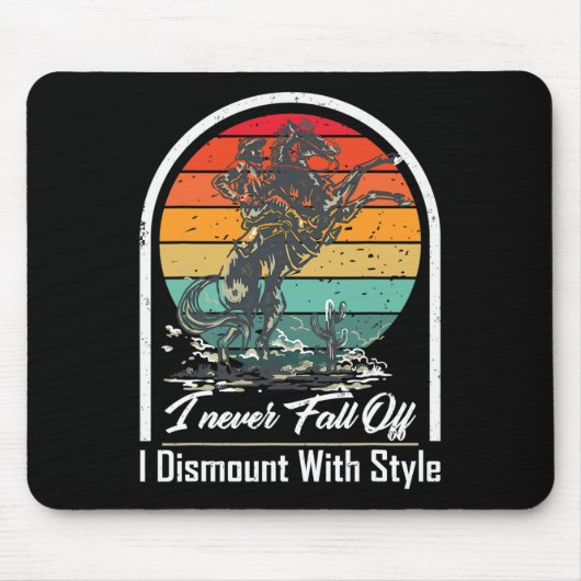 私は秋をオフにマウントしないスタイル馬好き マウスパッド (正面)