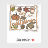 私は秋クラシックのTシャツ シール (シート)