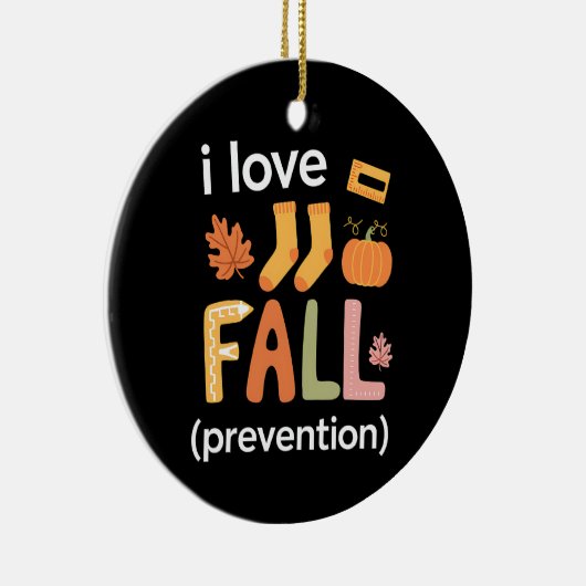 私は秋予防が大好き セラミックオーナメント (右)