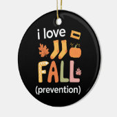 私は秋予防が大好き セラミックオーナメント (左)