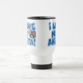 私は秋田の私のタンブラーを愛します トラベルマグ (中央)