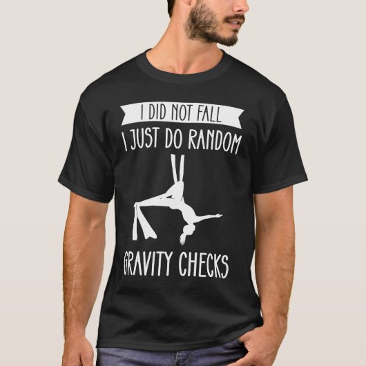 私は秋私はちょうどランダム重力チェックを行った Tシャツ (正面)
