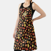 私は秋紅葉のパターンが大好きモノグラムの エプロン (インサイチュ)