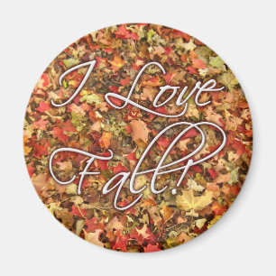 "私は秋"の葉の磁石愛します マグネット