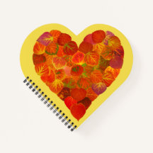 私は秋、微妙な愛 – 赤い《植物》アスペンリーフハート1