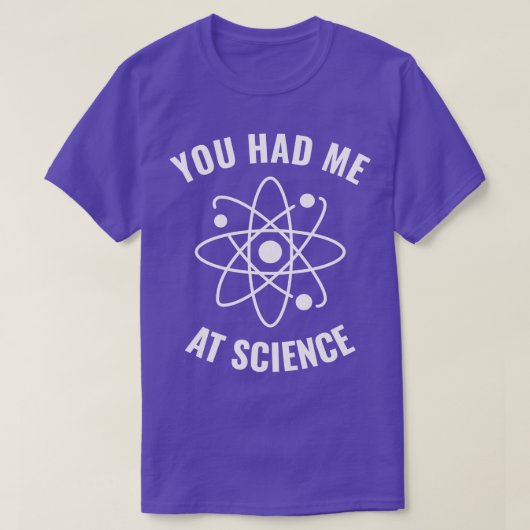 私は科学おもしろいギーク1 Tシャツ (デザイン正面)
