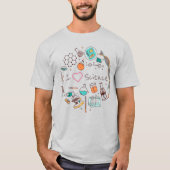 私は科学が大好きだ Tシャツ (正面)
