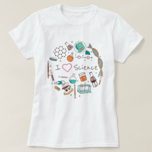 私は科学が好きです Tシャツ