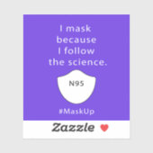 私は科学の後を追ためにマスク シール (シート)