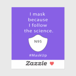 私は科学の後を追ためにマスク シール