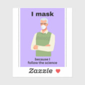 私は科学の後を追ためにマスク シール (シート)