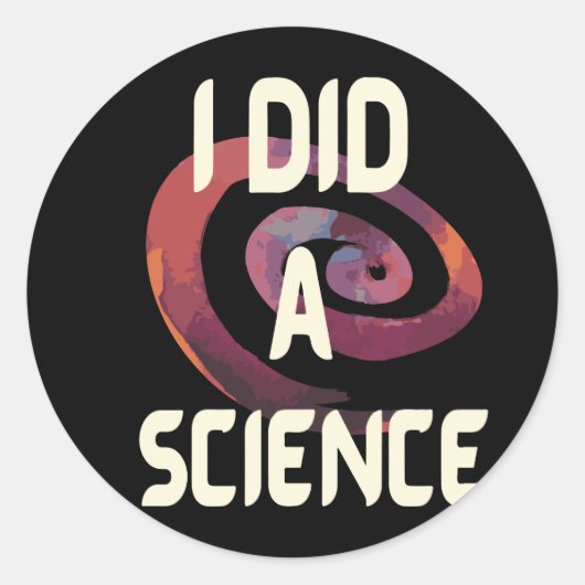 私は科学をした ラウンドシール (正面)