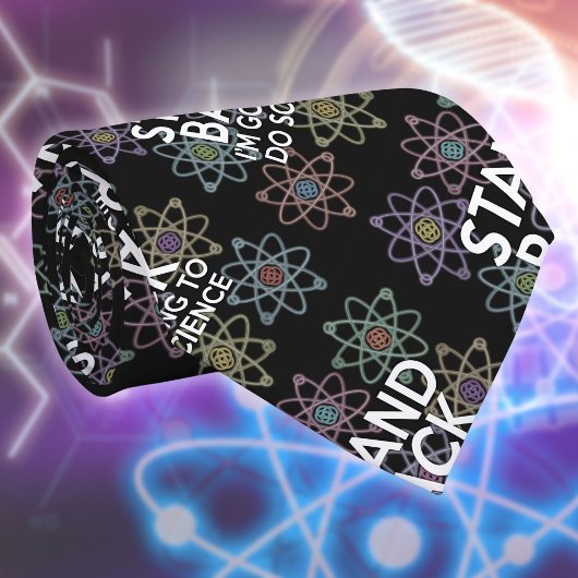 私は科学をする前に立つ ネクタイ