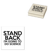 私は科学をする前に立つ ラバースタンプ (押印)